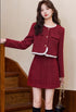 Women Stylish Short Tweed Co-Ord Sets